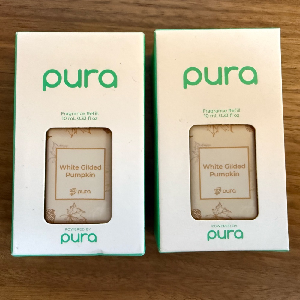 New in Box! White Gilded Pumpkin Pura Scents